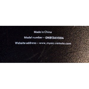 CONTROL REMOTO ORIGINAL ONN PARA CONTROLAR VARIOS EQUIPOS DE AUDIO Y VIDEO COMO TELEVISORES / REPRODUCTORES DE DVD/VCR  / DECODIFICADORES DE CABLE/SATELITE / FUNCIONA CON VARIAS MARCAS / NUMERO DE PARTE ONB13AV004 / WD-1232C / P13005