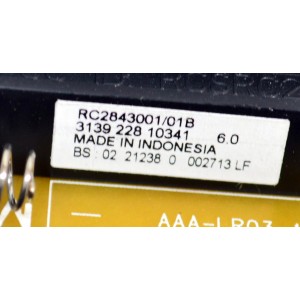 CONTROL REMOTO ORIGINAL DTA PARA CONTROLAR TANTO LA CAJA DE CABLE COMO LAS FUNCIONES BASICAS DEL TELEVISOR / COMPATIBLE CON LAS CAJAS DE CABLE TIME WARNER CABLE / NUMERO DE PARTE RCSRC2843001 / RC2843001/01B / RC2843004 / RC2843001 / RC2843004/01B