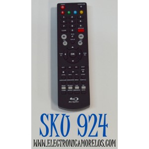 CONTROL REMOTO ORIGINAL PARA VARIOS SISTEMAS DE CINE EN CASA Y REPRODUTORES DE BLU-RAY/DVD DE RCA / NUMERO DE PARTE RTB1013  / MODELO RTB1016WE / RTB1016W / RTB1013 / RTB1016 / RTB10220 / RTB10223 / RTB10323LW / RTB10323L / RTB1100 / BCR11072E / BCR11082E