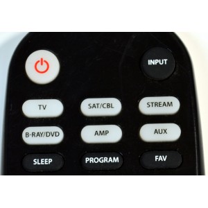 CONTROL REMOTO ORIGINAL BLACKWEB ES COMPATIBLE CON UNA AMPLIA GAMA DE MARCAS Y TIPOS DE DISPOSITIVOS / NUMERO DE PARTE BWB17AV002 / BWB17AV002 / PCL-1 / 1824A / P-17601 / PUEDE CONTROLAR 6 DISPOSITIVOS COMO TV/SAT/CBL/STREAM/BLU-RAY/DVD/AMP/AUX 