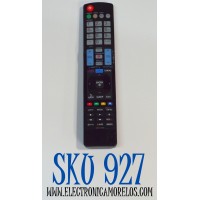 CONTROL REMOTO ORIGINAL PARA TV LG / NUMERO DE PARTE AKB74115501 / HR-A906 / AKB73715601 / AKB73715608 / AKB73755414 / AKB72914207 / FUNCIONA CON VARIOS MODELOS DE TELEVISORES INTELIGENTES COMO SMART TV / LCD / LED