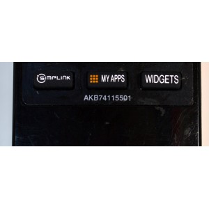 CONTROL REMOTO ORIGINAL PARA TV LG / NUMERO DE PARTE AKB74115501 / HR-A906 / AKB73715601 / AKB73715608 / AKB73755414 / AKB72914207 / FUNCIONA CON VARIOS MODELOS DE TELEVISORES INTELIGENTES COMO SMART TV / LCD / LED