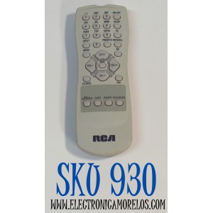 CONTROL REMOTO ORIGINAL PARA TV RCA / NUMERO DE PARTE RC1113123 / RC1113123/00 / RCR130TB1 / R130C1 / 274883 / R130A1 / R130J1 / R130K1 / MODELO 27V514T / 24V412T / 24V511T / 27V414T / 20V500T / 20V504T / 24F630T / 13V420T / 13V424T / 14F514T / 14F512T