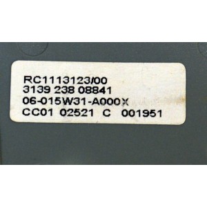 CONTROL REMOTO ORIGINAL PARA TV RCA / NUMERO DE PARTE RC1113123 / RC1113123/00 / RCR130TB1 / R130C1 / 274883 / R130A1 / R130J1 / R130K1 / MODELO 27V514T / 24V412T / 24V511T / 27V414T / 20V500T / 20V504T / 24F630T / 13V420T / 13V424T / 14F514T / 14F512T