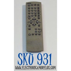 CONTROL REMOTO ORIGINAL PARA VARIOS MODELOS DE REPRODUCTORES DE DVD SANYO / CUENTA CON FUNCIONES PARA TV / VCR / NUMERO DE PARTE UR77EC2406 / EUR7723KA0 / RB-SL50 / MODELO DVW-450 / DVW450