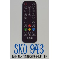 CONTROL REMOTO ORIGINAL RCA / NUMERO DE PARTE RCA 679-4981 / CUENTA CON ACCESO DIRECTO APLICACIONES DE STREAMING NETFLIX / VUDU / PANDORA / COMPATIBLE REPRODUCTOR MULTIMEDIA RCADSB776W / DSB772WE