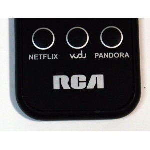 CONTROL REMOTO ORIGINAL RCA / NUMERO DE PARTE RCA 679-4981 / CUENTA CON ACCESO DIRECTO APLICACIONES DE STREAMING NETFLIX / VUDU / PANDORA / COMPATIBLE REPRODUCTOR MULTIMEDIA RCADSB776W / DSB772WE