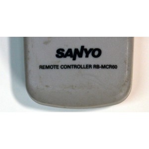 CONTROL REMOTO ORIGINAL SANYO PARA EQUIPOS DE AUDIO COMO REPRODUCTORES DE CD Y CASETES / COMPATIBLE CON EQUIPO DE AUDIO SANYO/FISHER / NUMERO DE PARTE RB-MCR60 / 344-1 / MODELO AWM660 / RT64506387 / DC-MCR60