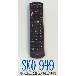 CONTROL REMOTO ORIGINAL PARA TV PANASONIC / NUMERO DE PARTE N2QAYB / N2QAYB001211 / SRC-5004 / N2QAYB000926 / N2QAYB001008 / RC1008 / N2QAYB001013 / N2QAYB001180 / 06-5N2W49 / EC1008 / 06-5N2W49-PA08XS / MODELO TX-40GX700E / TX50GX700E
