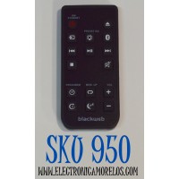 CONTROL REMOTO ORIGINAL PARA EL SISTEMA DE AUDIO ESTEREO CON REPRODUCTOR DE CD BLUETOOTH BLACKWEB / COMPATIBLE CON EL SISTEMA DE BARRA DE SONIDO BLACKWEB / NUMERO DE PARTE R7115S / R7114S / BWA17AA005 / BWA18SB001 / BWD19AAA06 / BWD19AAA07 / 100008725