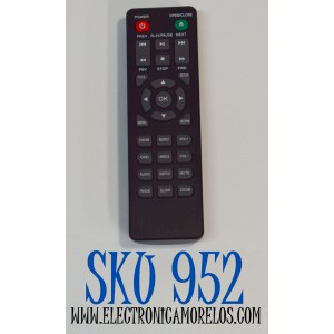 CONTROL REMOTO PARA REPRODUCTOR DE DVD/BLUE-RAY / COMPATIBLE CON VARIOS MODELOS Y VARIAS MARCAS / NUMERO DE PARTE GS-R29A / DVP-506 / DP8001