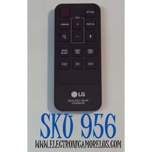 CONTROL REMOTO ORIGINAL LG SOUND BAR PARA BARRA DE SONIDO / COMPATIBLE CON VARIAS BARRAS DE SONIDO COMPACTAS DE 2.0 CANALES LG SK1 / NUMERO DE PARTE COV33552438 / HG-A29 1-5 / COV33552433 