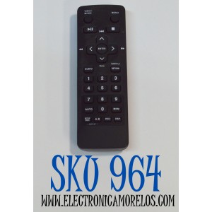 CONTROL REMOTO PARA REPRODUCTORES DE DVD PORTATILES CON PANTALLA DUAL RCA / NUMERO DE PARTE DRC79982 / DRC79982V2 / DRC79981