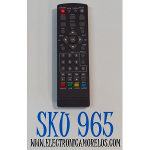 CONTROL REMOTO PARA DECODIFICADOR DVB-T2 / COMPATIBLE CON MULTIPLES MARCAS / CUENTA CON BOTONES DEDICADOS PARA FUNCIONES COMUNES COMO EPG / FAV / INFO / TIMER / USB 