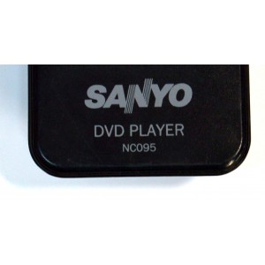 CONTROL REMOTO ORIGINAL PARA REPRODUCTOR DE DVD SANYO / NUMERO DE PARTE NC095 / NC088UL / 2VMM00767 / NC095UL / MODELO FWDP105F / FWDP175F / FWDP105FA / FWDP105FB / FWDP175FA / FWDP105