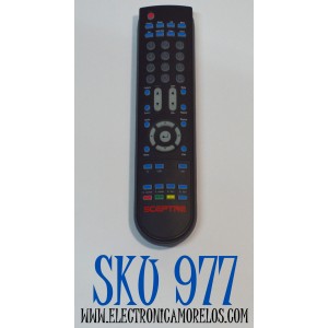CONTROL REMOTO ORIGINAL PARA TV SCEPTRE / NUMERO DE PARTE 8142026670003C / KR007B008 / KR002B002 / HOF12L006GPD5 / HOF54B / 142021270009C / MODELO C550CV-UMR / X402BV-FHD / U435CV-UMR / X405BV-FSR / X460BV-FHD / E320BVFHDD / X505BV-FSRC / E168WV-SS