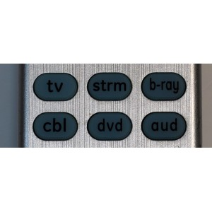 CONTROL REMOTO ORIGINAL GE /NUMERO DE PARTE SRC-4516 /33712 6177 CL5 / 33712 6177 CL6/6177 33712-CL4 /PUEDE CONTROLAR HASTA 6 DISPOSITIVOS DE DIFERENTES MARCAS INCLUYENDO TELEVISORES/ REPRODUCTORES B-RAY/DVD /RECEPTORES DE CABLE Y AUDIO