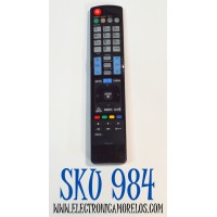 CONTROL REMOTO PARA TV LG / NUMERO DE PARTE AKB72914207 / HR-A906 / AKB74115501 / AKB72914207 / AKB73755451 / AKB72914202 / MODELO 32LD550 / 42LE5350 / 55LD650 / FUNCIONA CON MULTIPLES MODELOS DE TELEVISORES LG