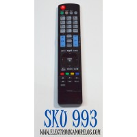 CONTROL REMOTO PARA TV LG / NUMERO DE PARTE AKB72914207 / AKB72914036 / AKB75675304 / AKB74115501 / AKB73756504 / MODELO 60PH6700 / 50LF5800UB / 60LA8600 / 32LF5800UA / 42LF800UA / COMPATIBLE CON VARIOS MODELOS DE TELEVISORES LG / SMART TV / LED/ LCD