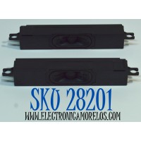 KIT DE BOCINAS ORIGINAL PARA TV VIZIO 2 PIEZAS / NUMERO DE PARTE 1006934 / UL94-V0 / SU-L / SU-R / MODELO V655M-K04 / V655M-K04 LBSFM9LY