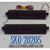 KIT DE BOCINAS ORIGINAL PARA TV ONN 2 PIEZAS / NUMERO DE PARTE MTC70 / MODELO 100044717 75"