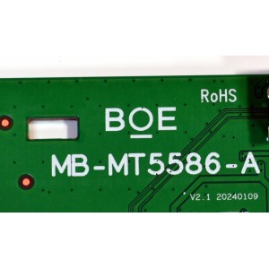 MAIN ORIGINAL PARA TV VIZIO 4K UHD HDR SMARTCAST / NUMERO DE PARTE 21201-04297 / MB-MT5586-A / 4700024579 / PANEL BOEI650WQ1 / DISPLAY HV650QUB-F72 REV.1.0 / MODELO V4K65M-0804 / V4K65M-0804 LBVFT5HA