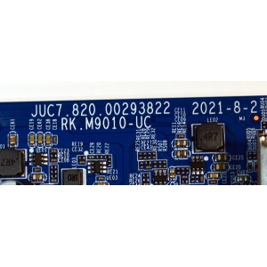 MAIN ORIGINAL PARA TV ONN ROKU 4K UHD HDR / NUMERO DE PARTE JUC7.820.00293822 / RK.M9010-UC / 18134210034 / 2E08922C0 / 950131433N / PANEL C550Y20-G5 / DISPLAY HV550QUB-F70 / MODELO 100012586 55"