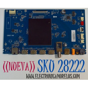 MAIN ORIGINAL NUEVA PARA TV JVC 4K UHD HDR RKO TV / NUMERO DE PARTE 02-1MTR17AMA-J04T / CV817-VH / 7.D817VH100000.0A1 / V8-MR17K01-LF1V382 / PANEL LVU550CSDX / DISPLAY ST5461D12-6 VER.2.2 / MODELO SI55URF