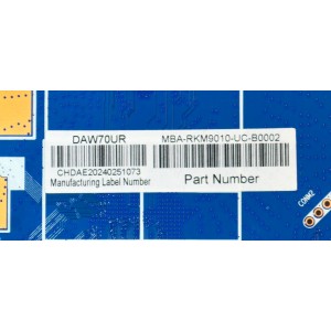 MAIN ORIGINAL NUEVA PARA TV DAEWOO 4K UHD HDR ROKU TV / NUMERO DE PARTE JUC7.820.00293822 / RK.M9010-UC / MBA-RKM9010-UC-B0002 / 18134210034 / 2E08922C0 / MODELO DAW70UR