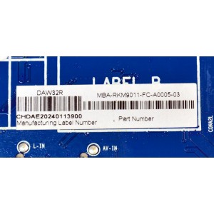 MAIN FUENTE COMBO ORIGINAL NUEVA PARA TV DAEWOO ROKU TV / NUMERO DE PARTE MB-M9011-P-CL-0001 / MBA-RKM9011-FC-A0005-03 / 18134210034 / 2E08815A0 / MODELO DAW32R
