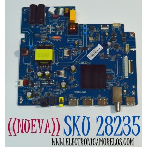 MAIN FUENTE COMBO ORIGINAL NUEVA PARA TV JVC HD ROKU TV / NUMERO DE PARTE 02-3MT816A32-J01T / CV816-N42 / V8-MR16K01-LF1V1352 / 7.D816N4212000.3A9 / MODELO SI32RF