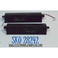 KIT DE BOCINAS ORIGINAL PARA TV PHILIPS 2 PIEZAS / NUMERO DE PARTE 42-WFA524 / 42-WFA524-X2RH6H / 42-WFA524-X2LH6H / MODELO 70PUL7553/F7