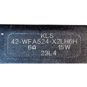 KIT DE BOCINAS ORIGINAL PARA TV PHILIPS 2 PIEZAS / NUMERO DE PARTE 42-WFA524 / 42-WFA524-X2RH6H / 42-WFA524-X2LH6H / MODELO 70PUL7553/F7