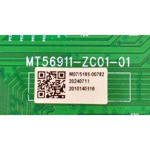 MAIN FUENTE COMBO ORIGINAL PARA TV VIZIO 4K UHD HDR SMARTCAST / NUMERO DE PARTE 515C6911M07 / MT56911-ZC01-01 / M07/5186-00786 / 2010140316  / DISPLAY V500DJ7-QE1 REV.D5 / MODELO V4K50M-0810 / V4K50M-0810 LMC1T8PA