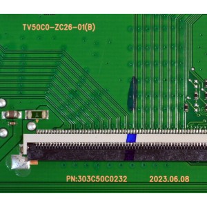 T-CON ORIGINAL PARA TV VIZIO / NUMERO DE PARTE 513C50C0M02 / TV50C0-ZC26-01(B) / 303C50C0232 / M02/5183-02458 / 2010140616 / DISPLAY V500DJ7-QE1 REV.D5 / MODELO V4K50M-0810 / V4K50M-0810 LMC1T8PA
