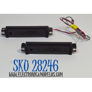 KIT DE BOCINAS ORIGINAL PARA TV WESTINGHOUSE 2 PIEZAS / NUMERO DE PARTE YX1221M / 824-010-0047 / 43132 / MODELO WD43UB4530