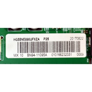 MAIN ORIGINAL PARA TV SAMSUNG 4K UHD SMART TV / NUMERO DE PARTE BN94-11095A / BN41-02545B / BN41-02545 / BN9411095A / PANEL CY-KK055HGLV8H / DISPLAY LSF550FN08-L14 / BN96-39045A / MODELO HG55NE890UFXZA / HG55NE890UFXZA FA01