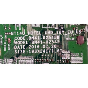 MAIN ORIGINAL PARA TV SAMSUNG 4K UHD SMART TV / NUMERO DE PARTE BN94-11095A / BN41-02545B / BN41-02545 / BN9411095A / PANEL CY-KK055HGLV8H / DISPLAY LSF550FN08-L14 / BN96-39045A / MODELO HG55NE890UFXZA / HG55NE890UFXZA FA01