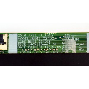 T-CON ORIGINAL PARA TV SAMSUNG / NUMERO DE PARTE BN94-11225A / BN41-02492B / BN41-02492 / BN97-11274A / BN9411225A / PANEL CY-KK055HGLV8H / DISPLAY LSF550FN08-L14 / MODELO HG55NE890UFXZA / HG55NE890UFXZA FA01