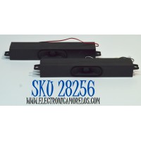 KIT DE BOCINAS ORIGINAL PARA TV TCL 2 PIEZAS / NUMERO DE PARTE TASSJ / 241016 / 241014 / MODELO 85S410R