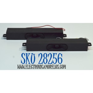 KIT DE BOCINAS ORIGINAL PARA TV TCL 2 PIEZAS / NUMERO DE PARTE TASSJ / 241016 / 241014 / MODELO 85S410R