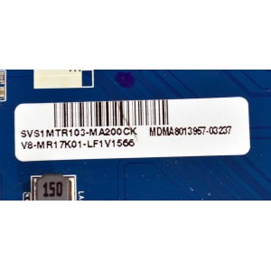 MAIN ORIGINAL PARA TV PHILIPS 4K UHD HDR ANDROID TV / NUMERO DE PARTE SVS1MTR103-MA200CK / CV817-VH / V8-MR17K01-LF1V1565 / MDMA8013957-03237 / PANEL LVU550CSDX E1006 / T8-55D6171-LPFY008 / DISPLAY ST5461D12-6 VER.2.2 / MODELO 55PUL7973/F7