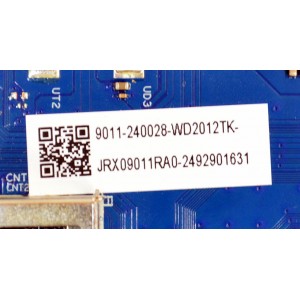 MAIN ORIGINAL PARA TV ONN ROKU 4K UHD HDR / NUMERO DE PARTE 9011-240028-WD2012TK / CVR964_QH / 7.TR964QH11000.0A0 / Q24167-KT / JRX09011RA0 / 2492901631 / PANEL K550WDGF / DISPLAY LC550EQC (SM)(A4) / MODELO 100012586 55"