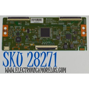 T-CON ORIGINAL PARA TV ONN / NUMERO DE PARTE 6871L-6394C / 6870C-0805A / 6394C / PANEL K550WDF / DISPLAY LC550EQQ (SM)(A4) / MODELO 100012586 55"