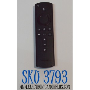 CONTROL REMOTO AMAZON POR VOZ DE ALEXA COMPATIBLE CON VARIOS DISPOSITIVOS FIRE TV INCLUYENDO FIRE TV STICK / FIRE TV CUBE / FUNCIONA CON DIFERENTES MARCAS DE TELEVISORES CON FIRE TV INTEGRADO / NUMERO DE PARTE L5B83H / L5B83G / 2AN7U-5463 / 201-180360