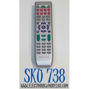  CONTROL REMOTO UNIVERSAL PROSCAN / NUMERO DE PARTE WK-CU-1043A / PUEDE OPERAR MULTIPLES DISPOSITIVOS COMO TELEVISORES / DECODIFICADORES DE CABLE Y SATELITE / REPPRODUCTORES DE DVD/BLUE -RAY / VCR / SISTEMAS DE SONIDO / DIFERENTES MARCAS