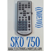 CONTROL REMOTO ORIGINAL NUEVO PARA SISTEMA DE AUDIO Y VIDEO KENWOOD / NUMERO DE PARTE RC-DV340 / MODELO KVT-512 / DDX514 / DDX616 / DDX7019 / DDX418 / CUENTA CON ALGUNAS FUNCIONES DE DVD