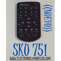 CONTROL REMOTO ORIGINAL NUEVO PARA REPRODUCTOR DVD MEMOREX / NUMERO DE PARTE RT076R0JT020 / 845-D47-BT1DVDBMEH / MODELO MVD2015 / MVD2016 / MVD2040 / MVD2042 / MVD2047 / MVDP1085 / MVP1088 / MVP1102 / CONECTIVIDAD INFRARROJO