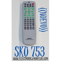 CONTROL REMOTO ORIGINAL NUEVO PARA TV/DVD SANYO / NUMERO DE PARTE RB-DRW500 / CUENTA CON FUNCIONES DE TV Y DVD INCLUYENDO GRABACION / REPRODUCCION / MENU DE OPERACIONES Y CANALES / CONECTIVIDAD INFRARROJO / MODELO DRW-500 / DVW-50000 / DVW-6100