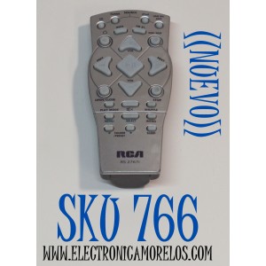 CONTROL REMOTO RCA  ORIGINAL NUEVO PARA SISTEMA DE AUDIO RCA / NUMERO DE PARTE RS26761 / RS 2767i / RS2650 / RS2663 / COMPATIBLE SISTEMA ESTEREO / ALGUNAS FUNCIONES PARA iPOD / CD / RADIO FM/AM / VARIAS FUENTES DE ENTRADA COMO LINEA DE ENTRADA/AUXILIAR